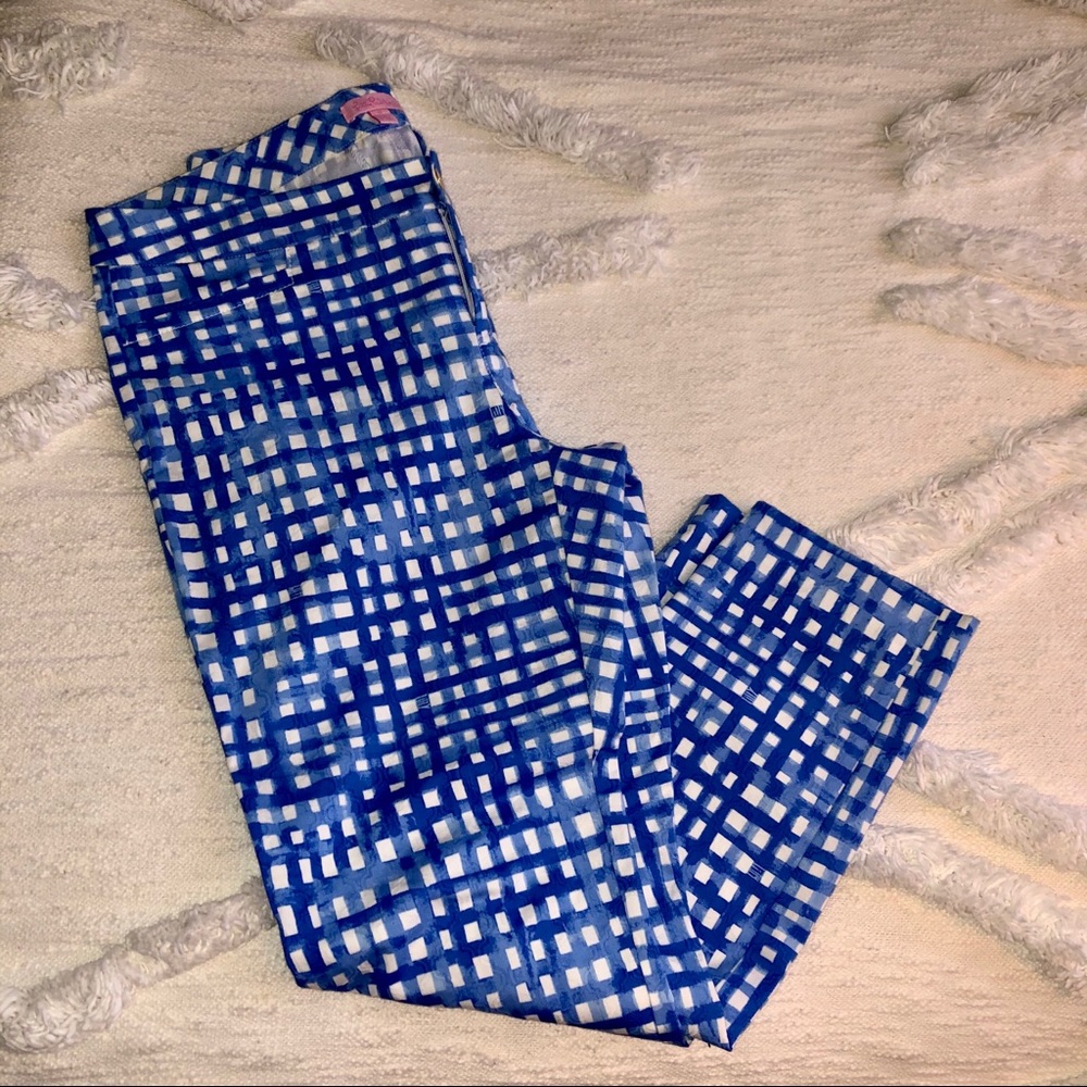 Lily Pulitzer Gingham crop pants